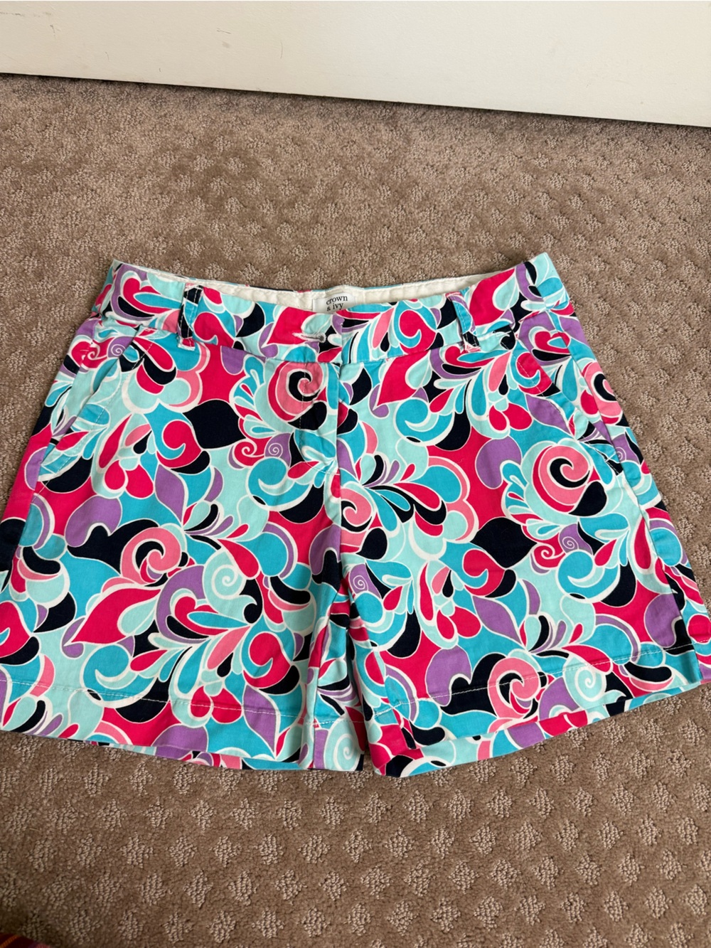 Women’s Vibrant Multi-Color Patterned Shorts